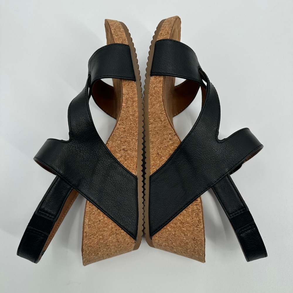 EuroSoft Evelyn Wedge Sandal Black Size 9.5 - Picture 6 of 12